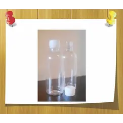 Бутылка пластиковая 200 мл прозрачная