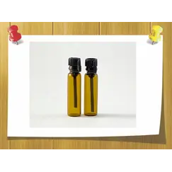 Пробник стеклянный из коричневого стекла 1 мл