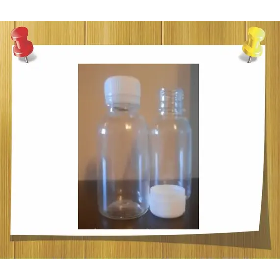 Бутылка пластиковая 100 мл прозрачная