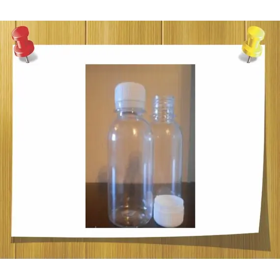 Бутылка пластиковая 125 мл прозрачная