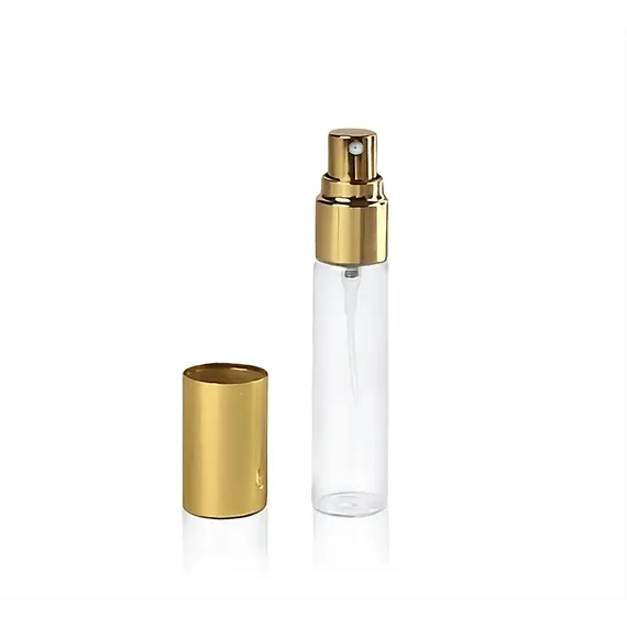 Флакон стеклянный для духов 10 мл мини распылителем золото, Bottle colour: Золотой, изображение 2