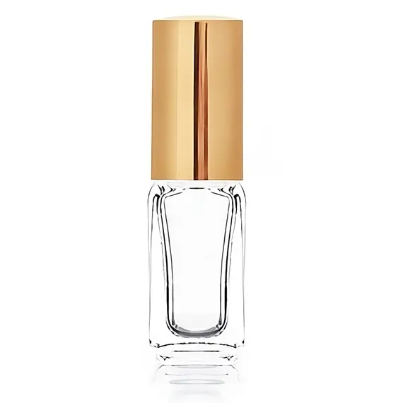 Скляний флакон для парфумів з металевим розпилювачем 5 мл Золото, Колір флакона: Золотий