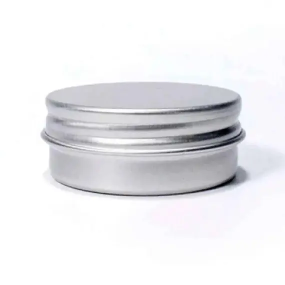 Алюминиевая банка 15 мл серебряная