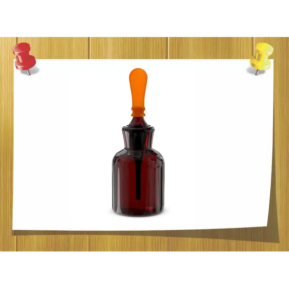 Крапельниця з притертою піпеткою з темного скла 60 мл