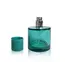 Флакон для парфумів скляний 50 мл, бірюзовий, із алюмінієвим розпилювачем, Колір флакона: Бірюзовий, зображення 2