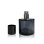 Флакон для парфумерії скляний 50 мл Чорний з алюмінієвим розпилювачем, Колір флакона: Чорний, зображення 2